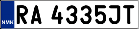 Trailer License Plate